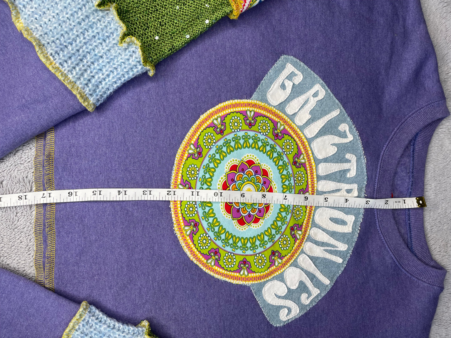 Cosmic Periwinkle Mandala Griztronics Sweater and Leg Warmer Set