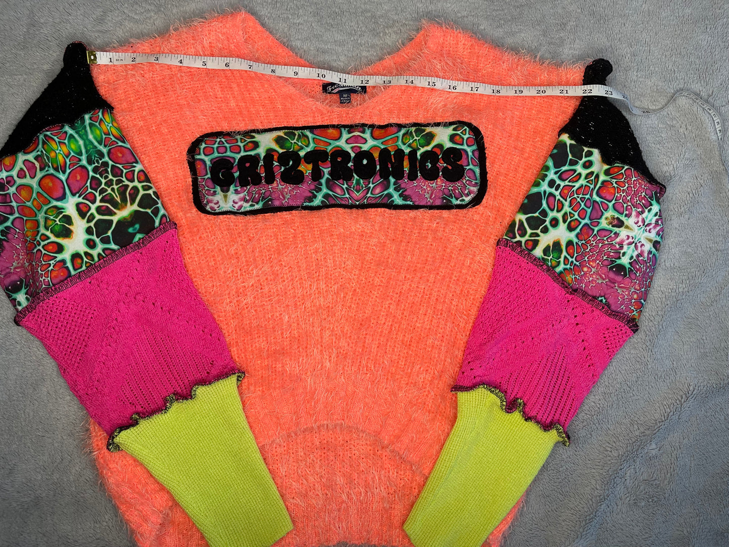 Fuzzy Peach Mushroom Griztronics Sweater and Leg Warmer Set