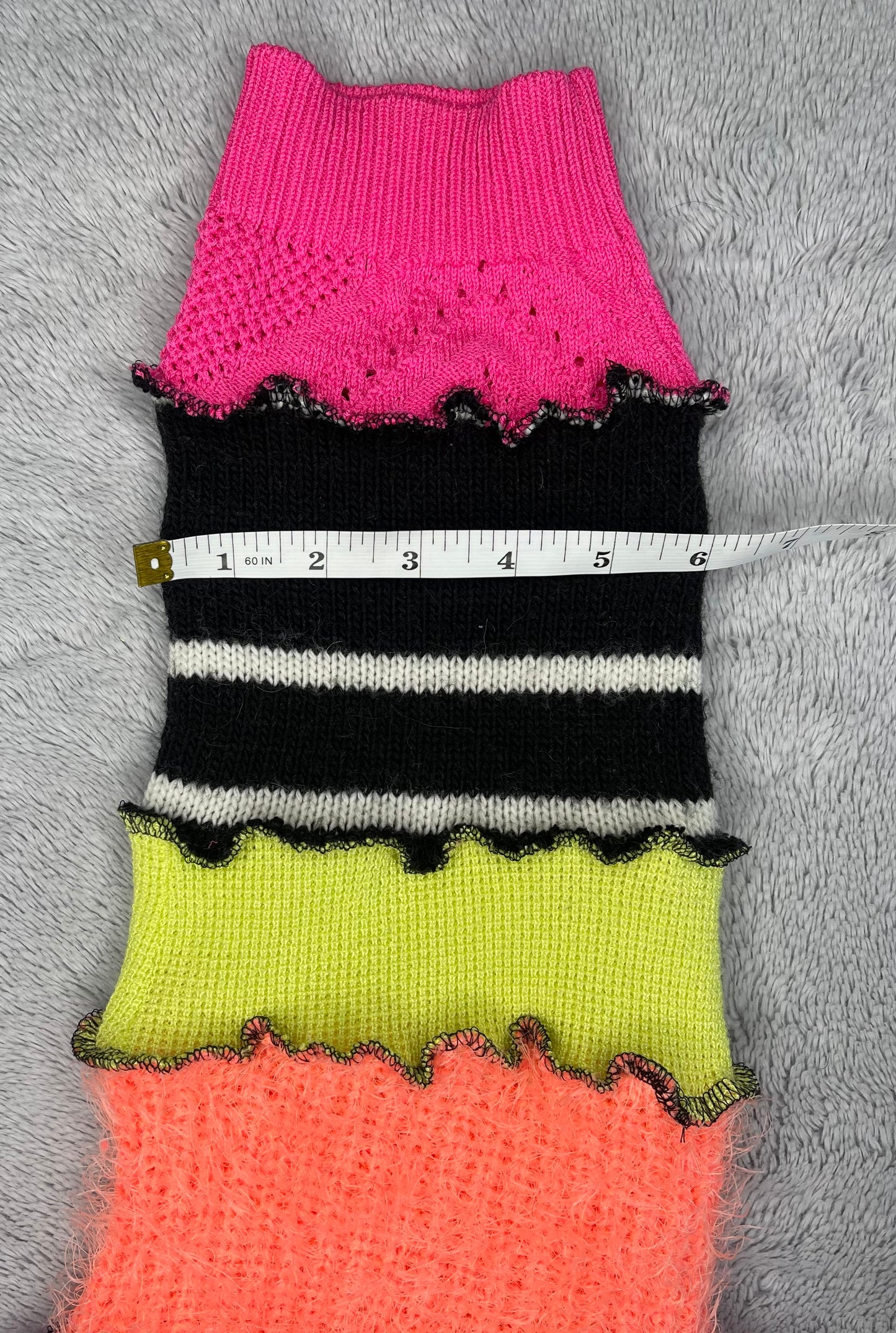 Neon Yellow Griztronics Mushroom Top With Leg Warmers Set