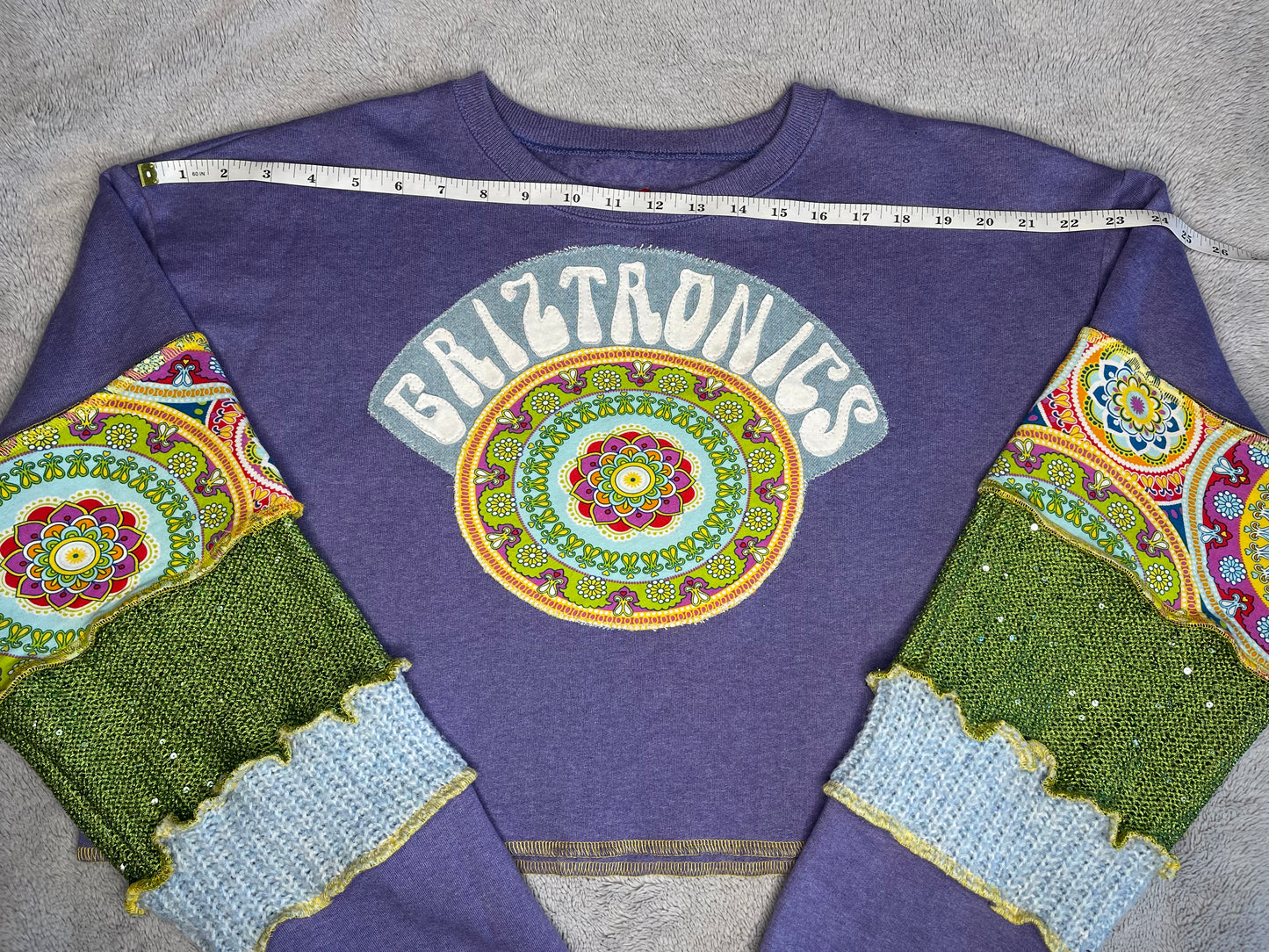 Cosmic Periwinkle Mandala Griztronics Sweater and Leg Warmer Set