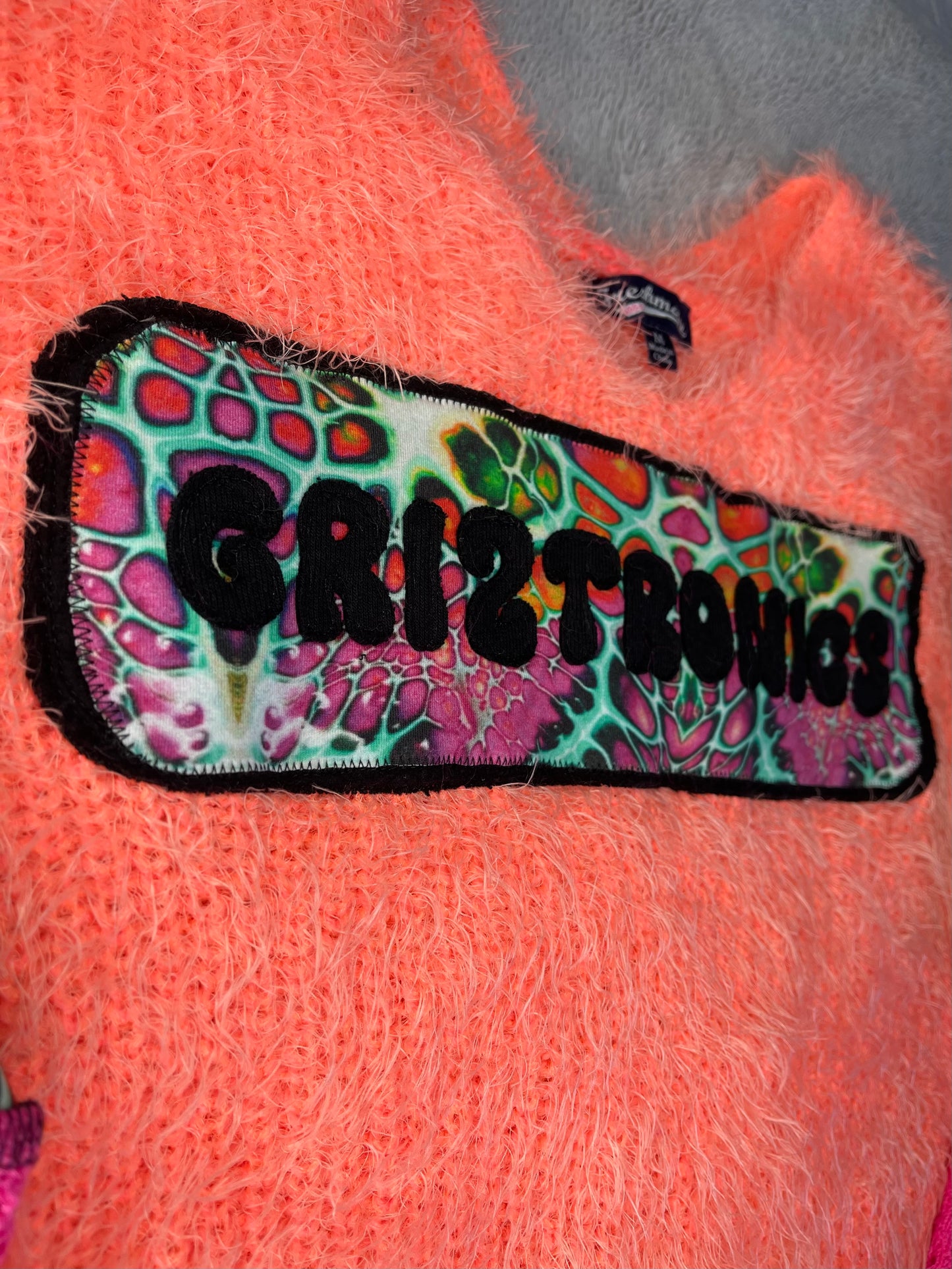 Fuzzy Peach Mushroom Griztronics Sweater and Leg Warmer Set